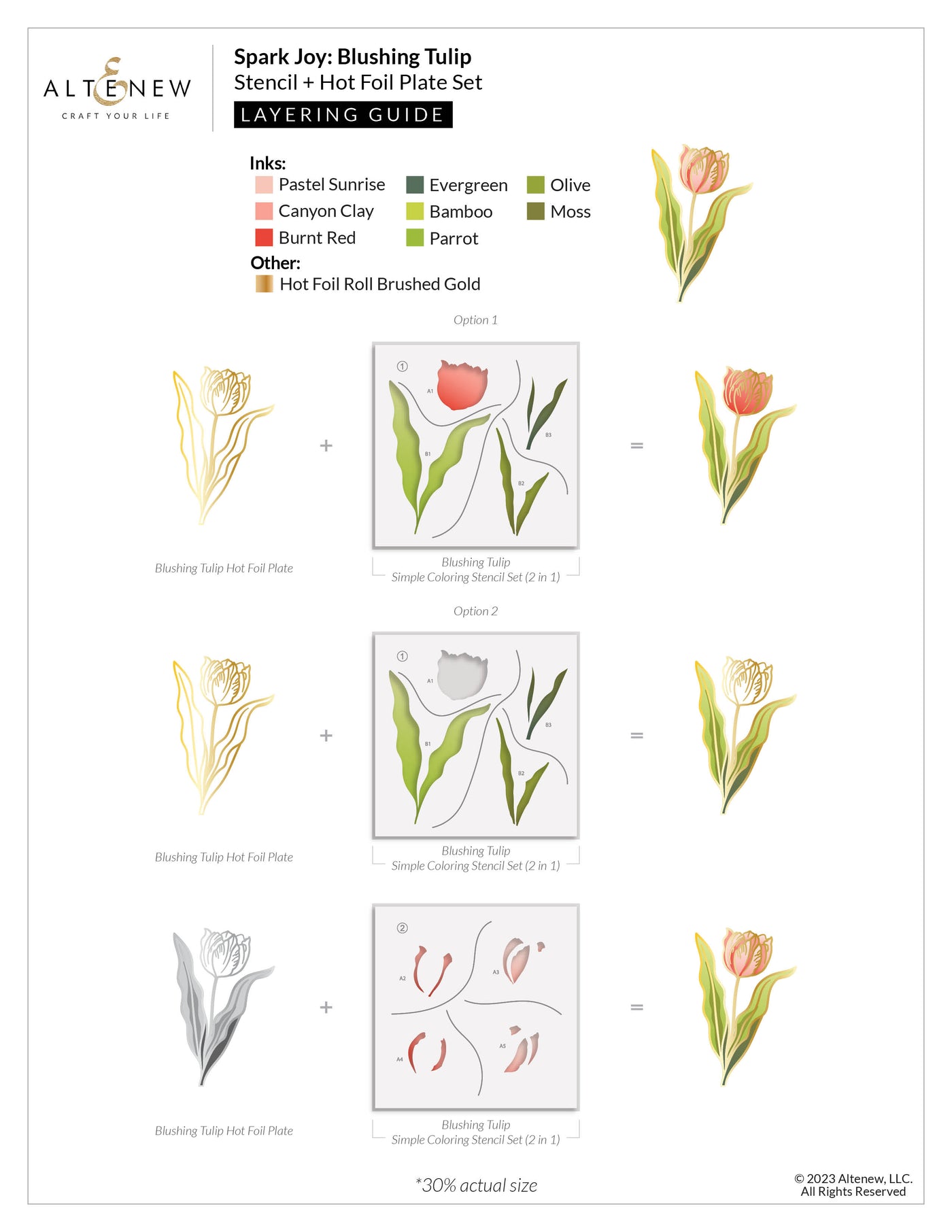 Spark Joy Bundle Spark Joy: Blushing Tulip & Add-On Die Bundle