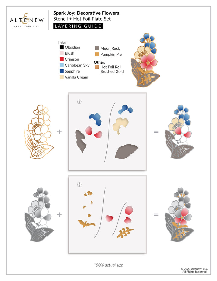 Spark Joy Spark Joy: Decorative Flowers & Add-on Die Bundle