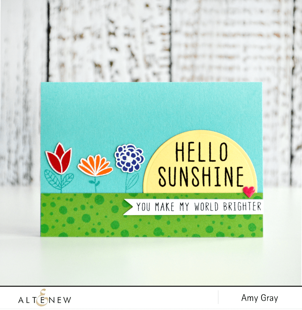 Stamp & Alcohol Marker Bundle Artist Alcohol Markers Primary Essential Set & Hello Sunshine Stamp Set Bundle