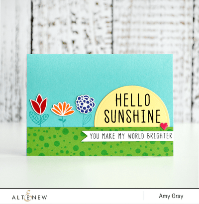 Stamp & Alcohol Marker Bundle Artist Alcohol Markers Primary Essential Set & Hello Sunshine Stamp Set Bundle