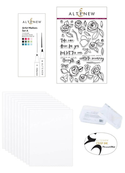 Stamp & Alcohol Marker Bundle Coloring Starter Kit A