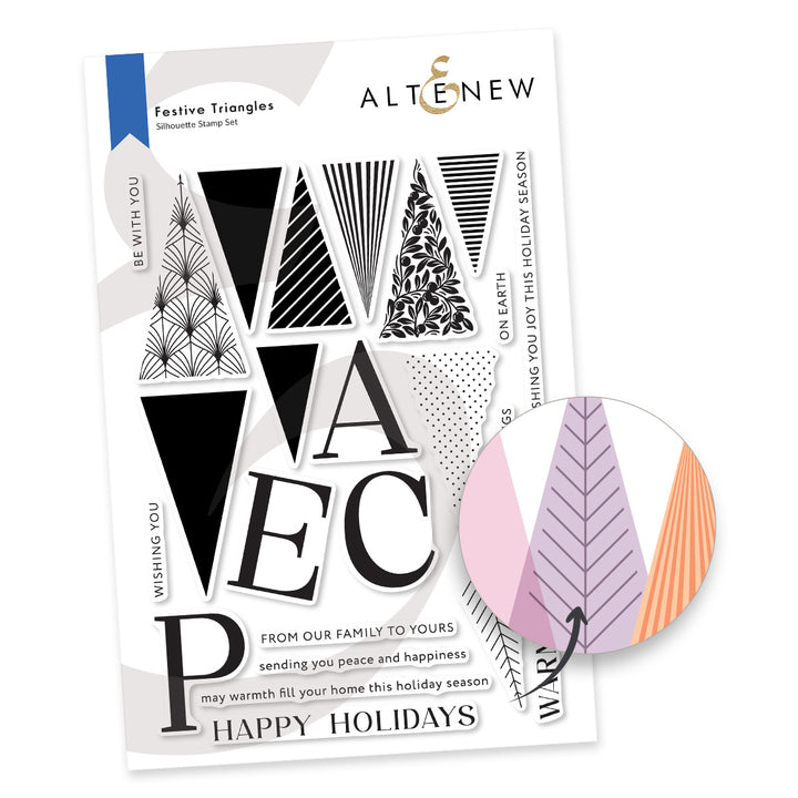 Stamp & Betterpress Plates Festive Triangles