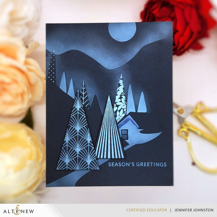 Stamp & Betterpress Plates Festive Triangles