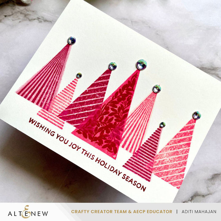 Stamp & Betterpress Plates Festive Triangles