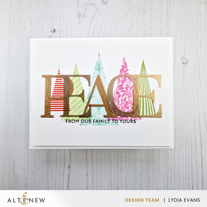 Stamp & Betterpress Plates Festive Triangles