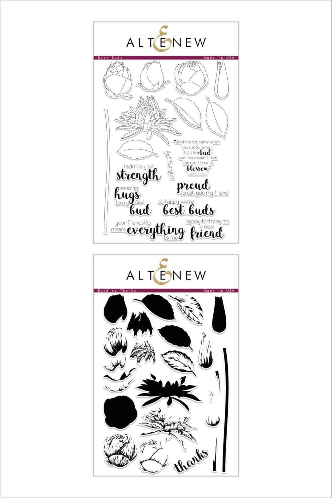 Stamp Bundle Best Buds & Budding Thanks Stamp Bundle