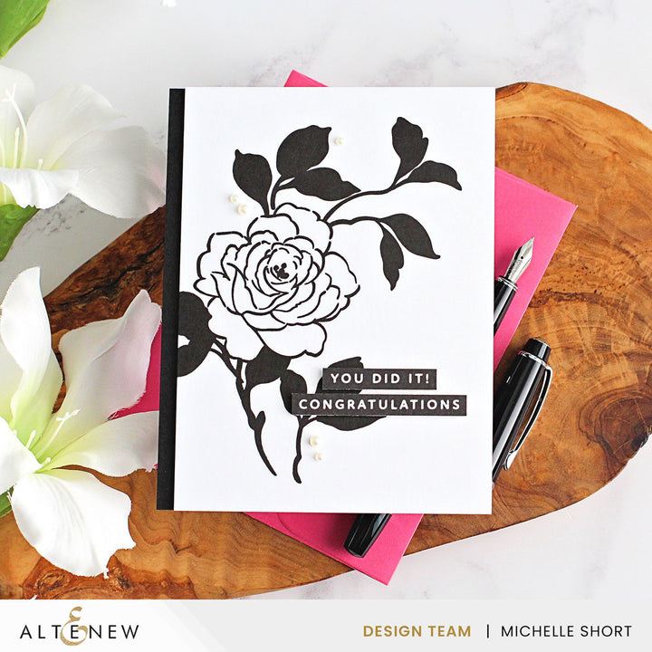 Stamp & Die & Betterpress Plates Bundle Enchanted Roses