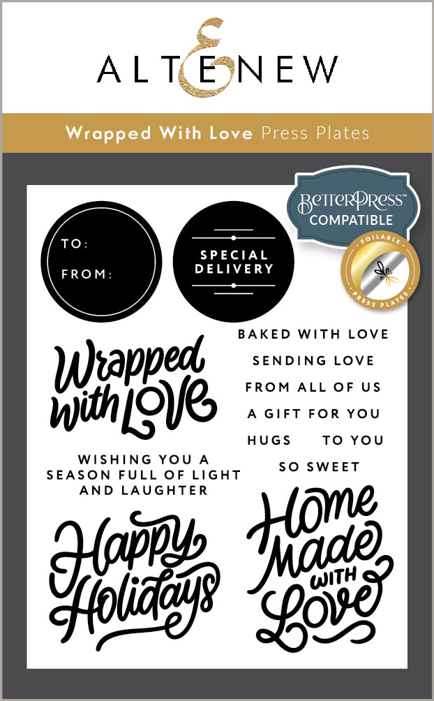 Stamp & Die & Betterpress Plates Wrapped With Love