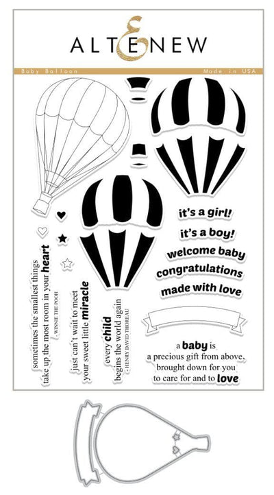 Stamp & Die Bundle Baby Balloon Stamp & Die Bundle