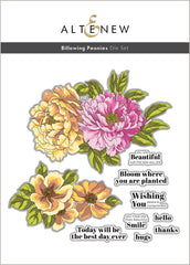 Stamp & Die Bundle Billowing Peonies