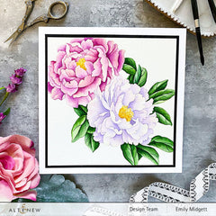 Stamp & Die Bundle Billowing Peonies