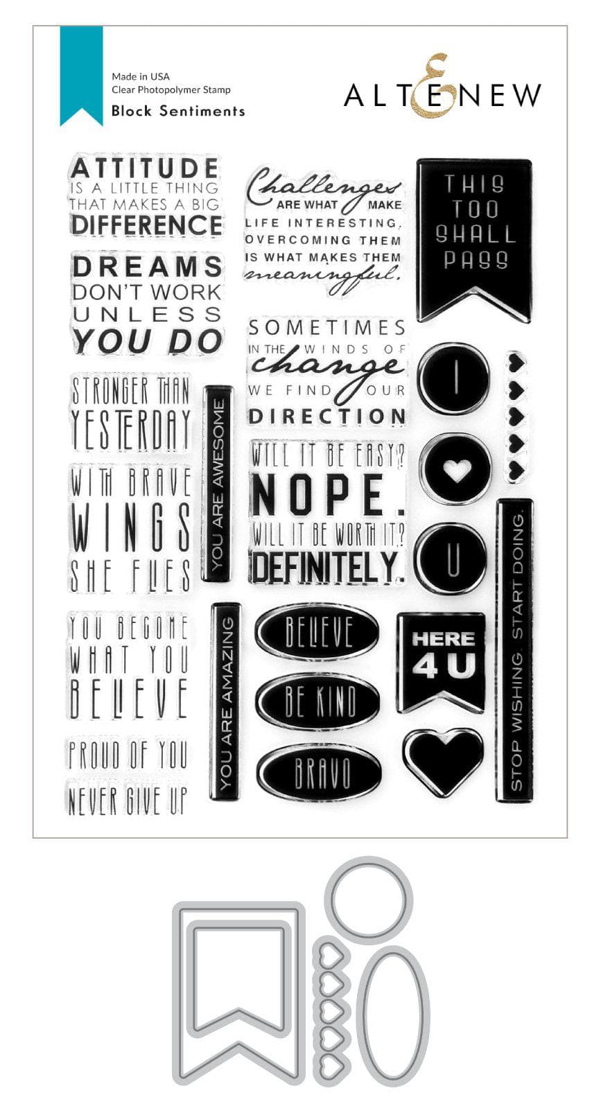 Stamp & Die Bundle Block Sentiments