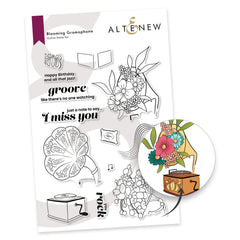 Stamp & Die Bundle Blooming Gramophone