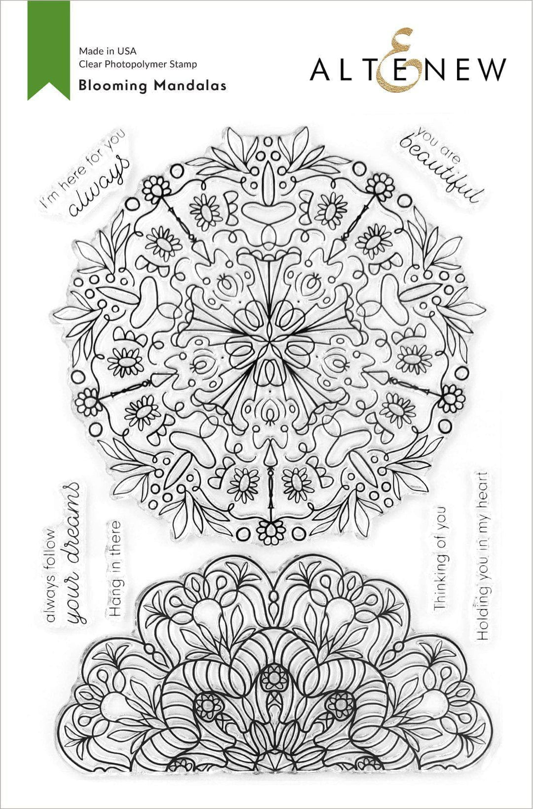 Stamp & Die Bundle Blooming Mandalas