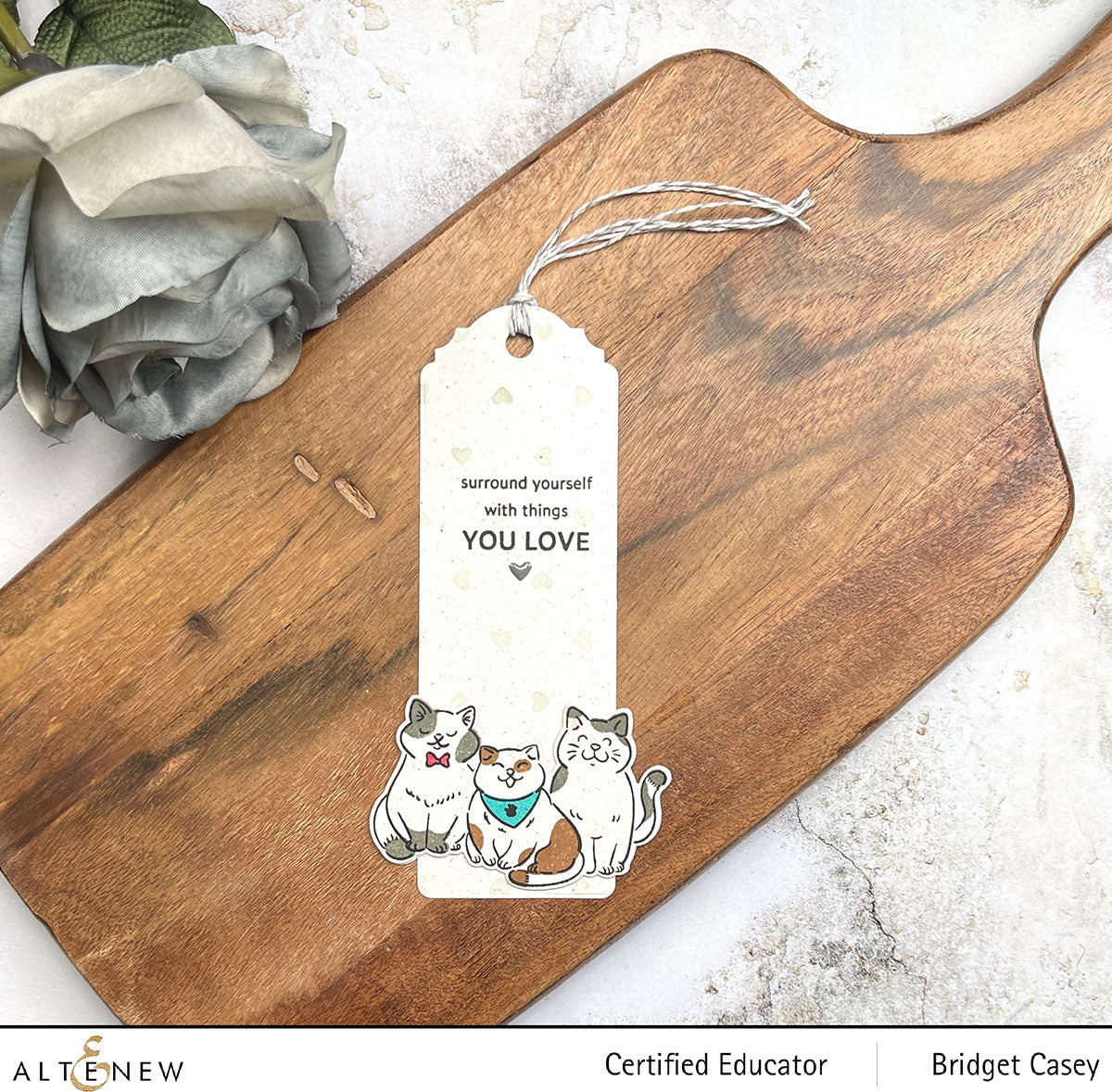 Stamp & Die Bundle Botanical Bookmark