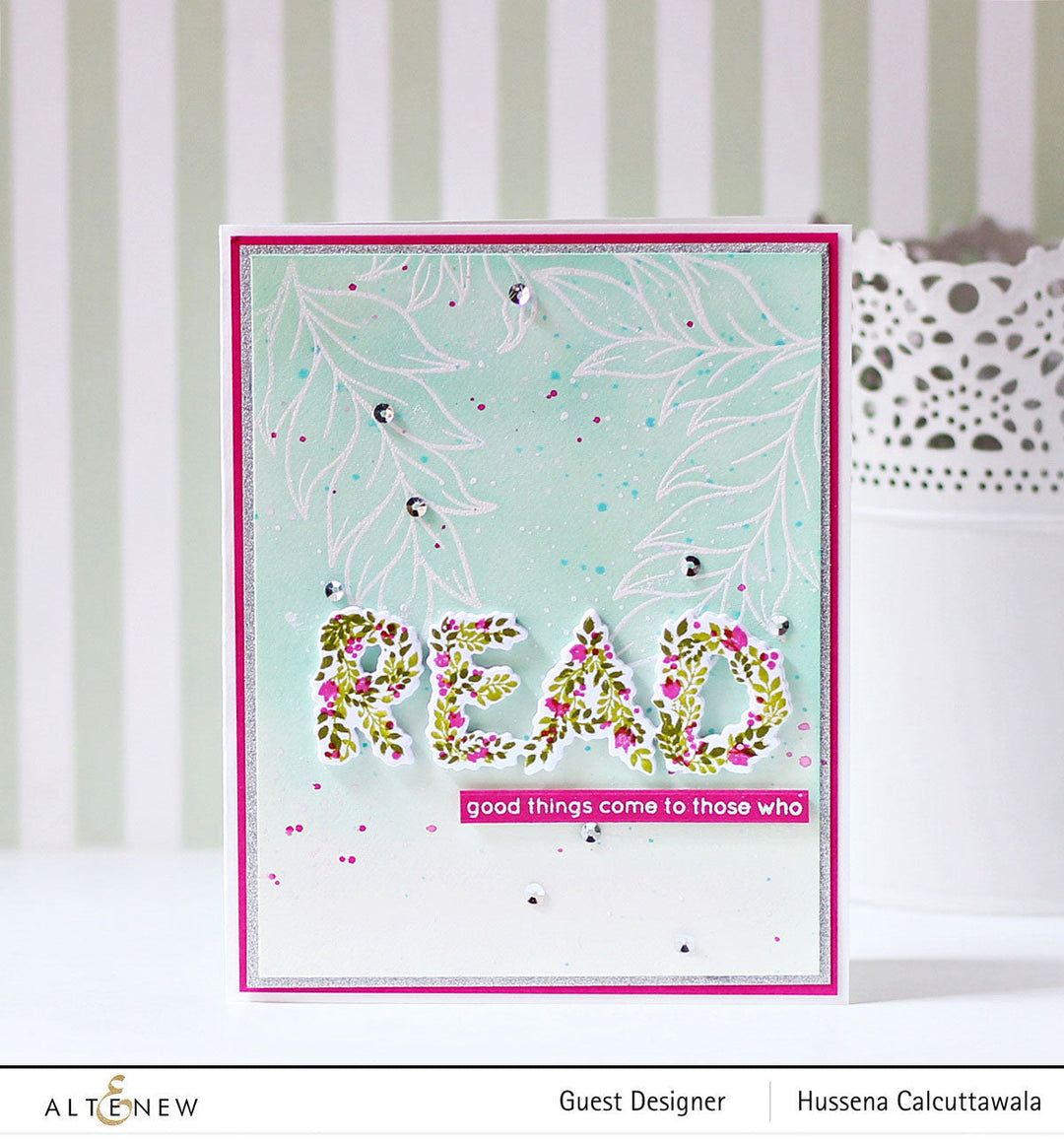 Stamp & Die Bundle Botanical Bookmark