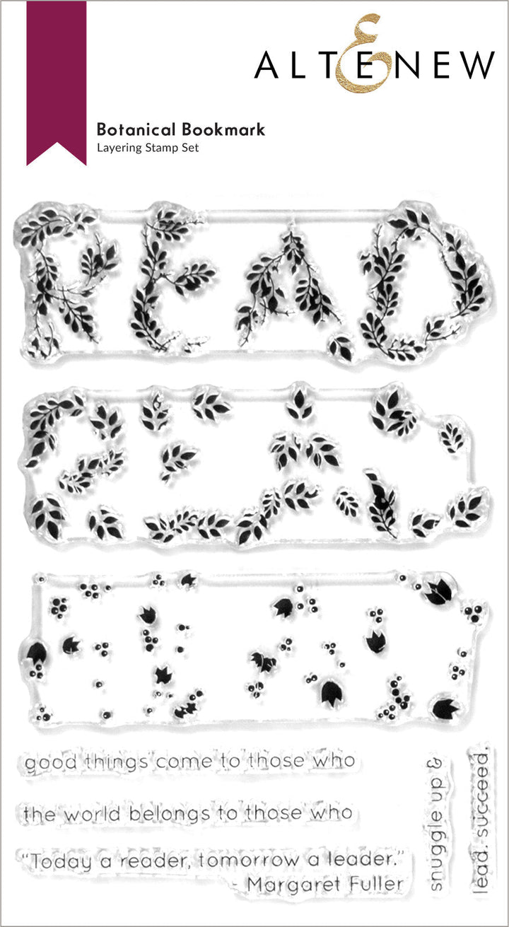 Stamp & Die Bundle Botanical Bookmark