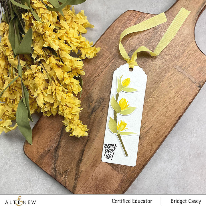 Stamp & Die Bundle Botanical Bookmark