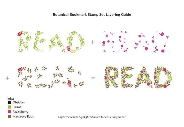 Stamp & Die Bundle Botanical Bookmark