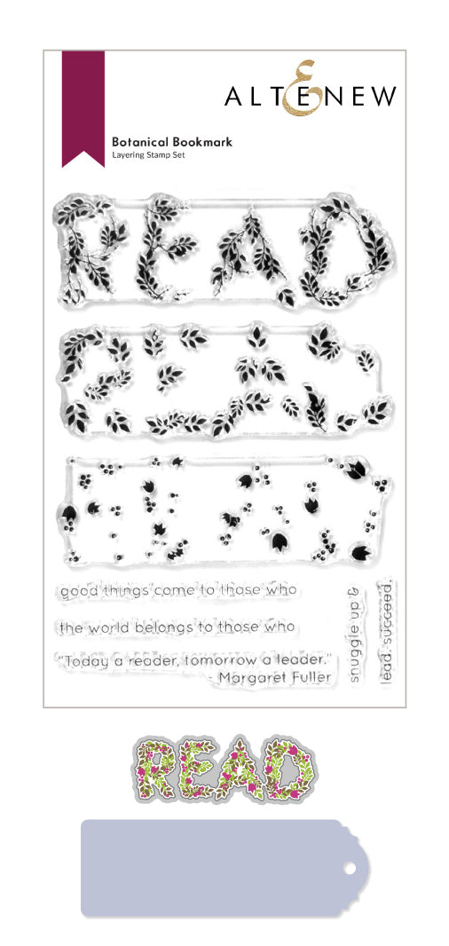Stamp & Die Bundle Botanical Bookmark