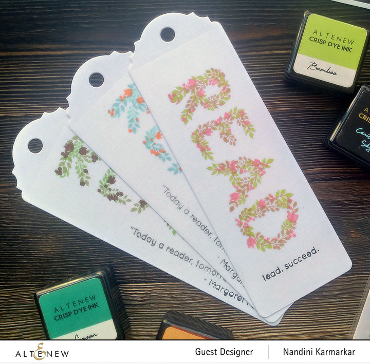 Stamp & Die Bundle Botanical Bookmark