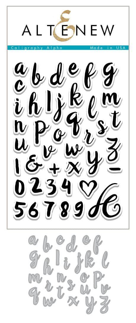 Stamp & Die Bundle Calligraphy Alpha