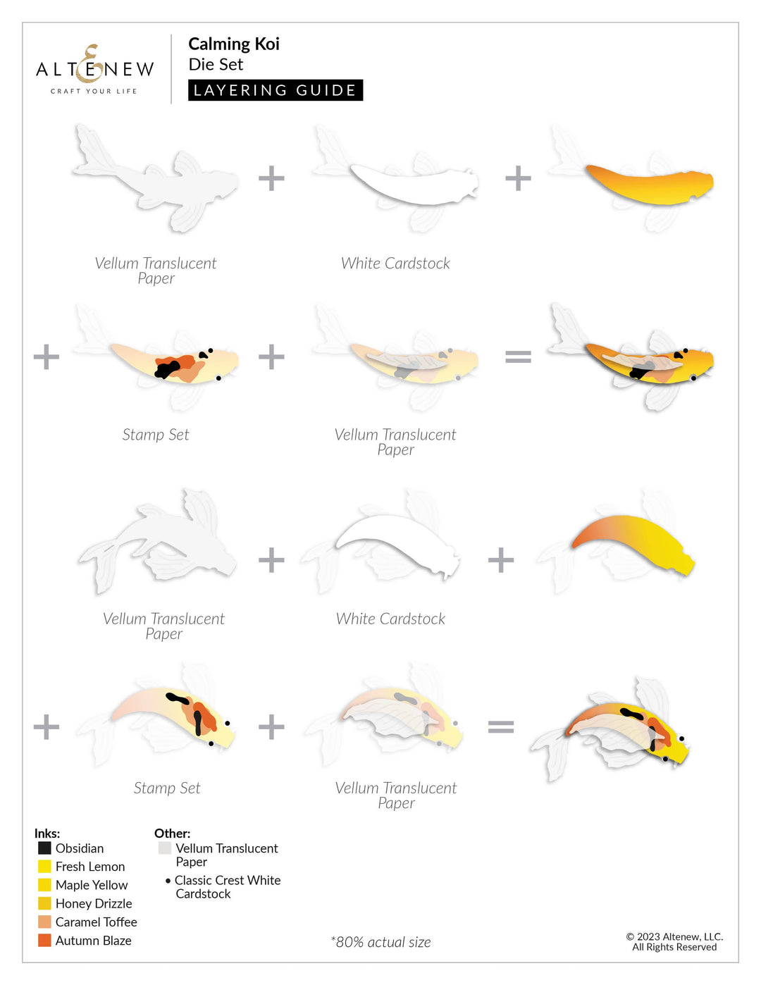 Stamp & Die Bundle Calming Koi