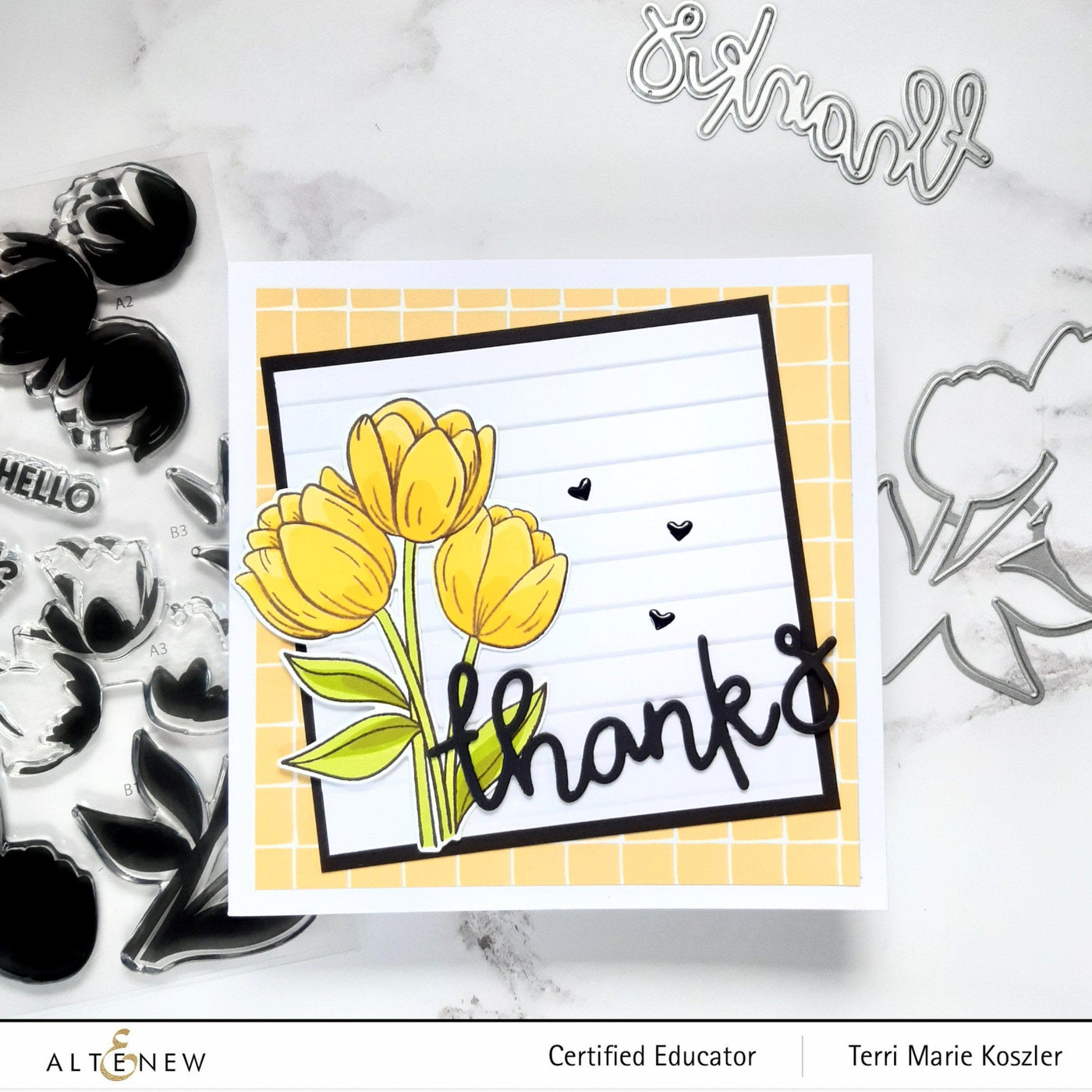 Stamp & Die Bundle Cartoon Tulips