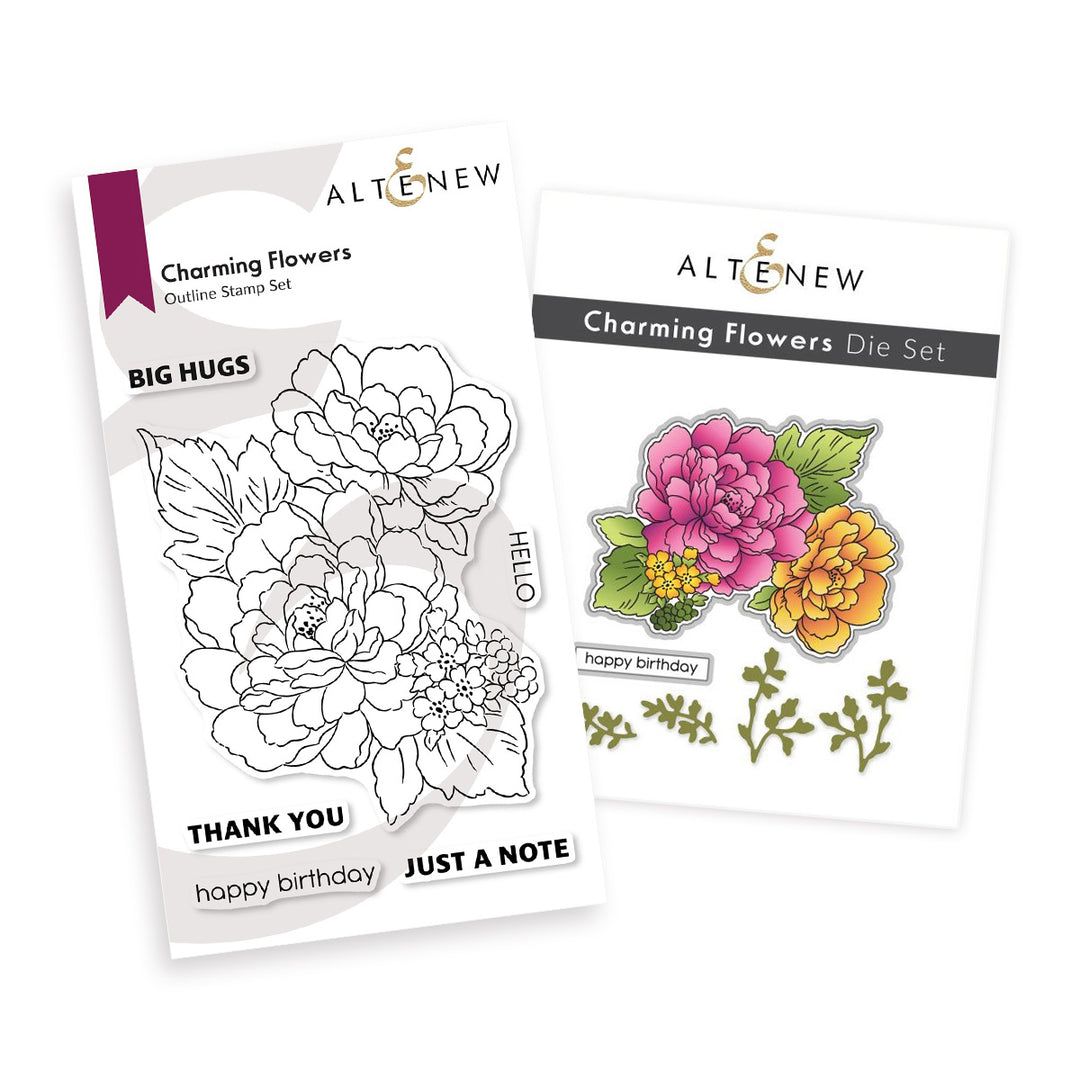 Stamp & Die Bundle Charming Flowers