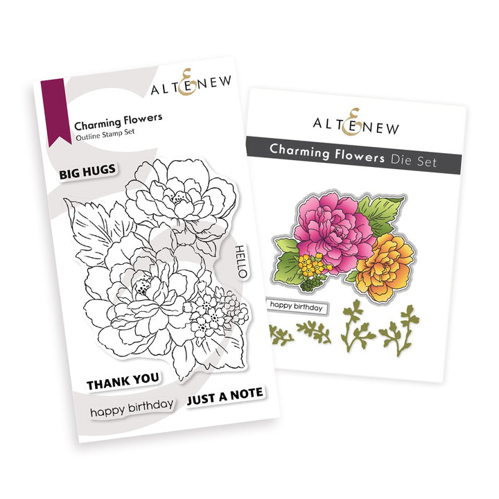 Stamp & Die Bundle Charming Flowers