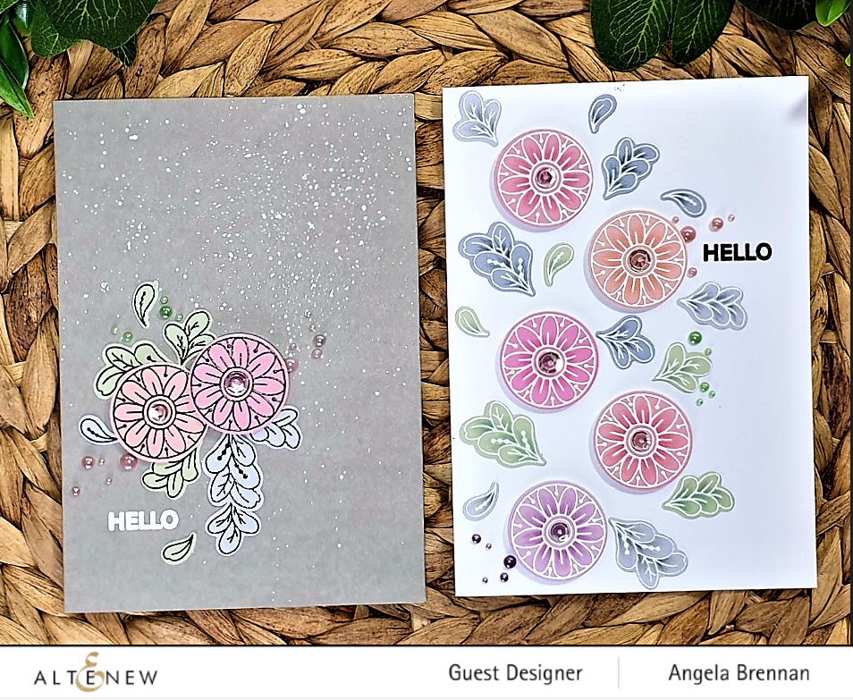 Stamp & Die Bundle Circle And Feathers