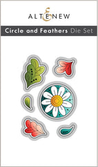 Stamp & Die Bundle Circle And Feathers