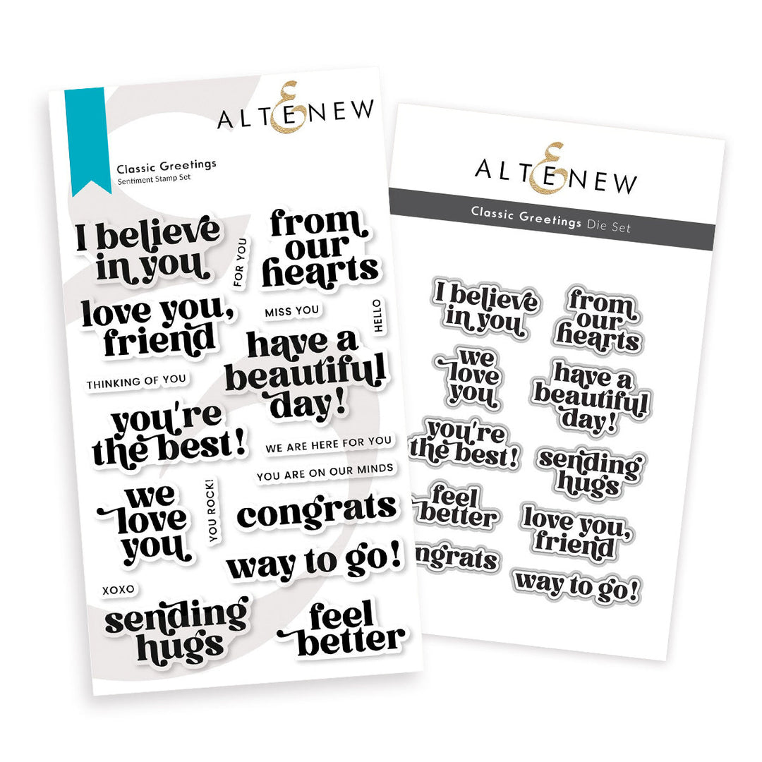Stamp & Die Bundle Classic Greetings