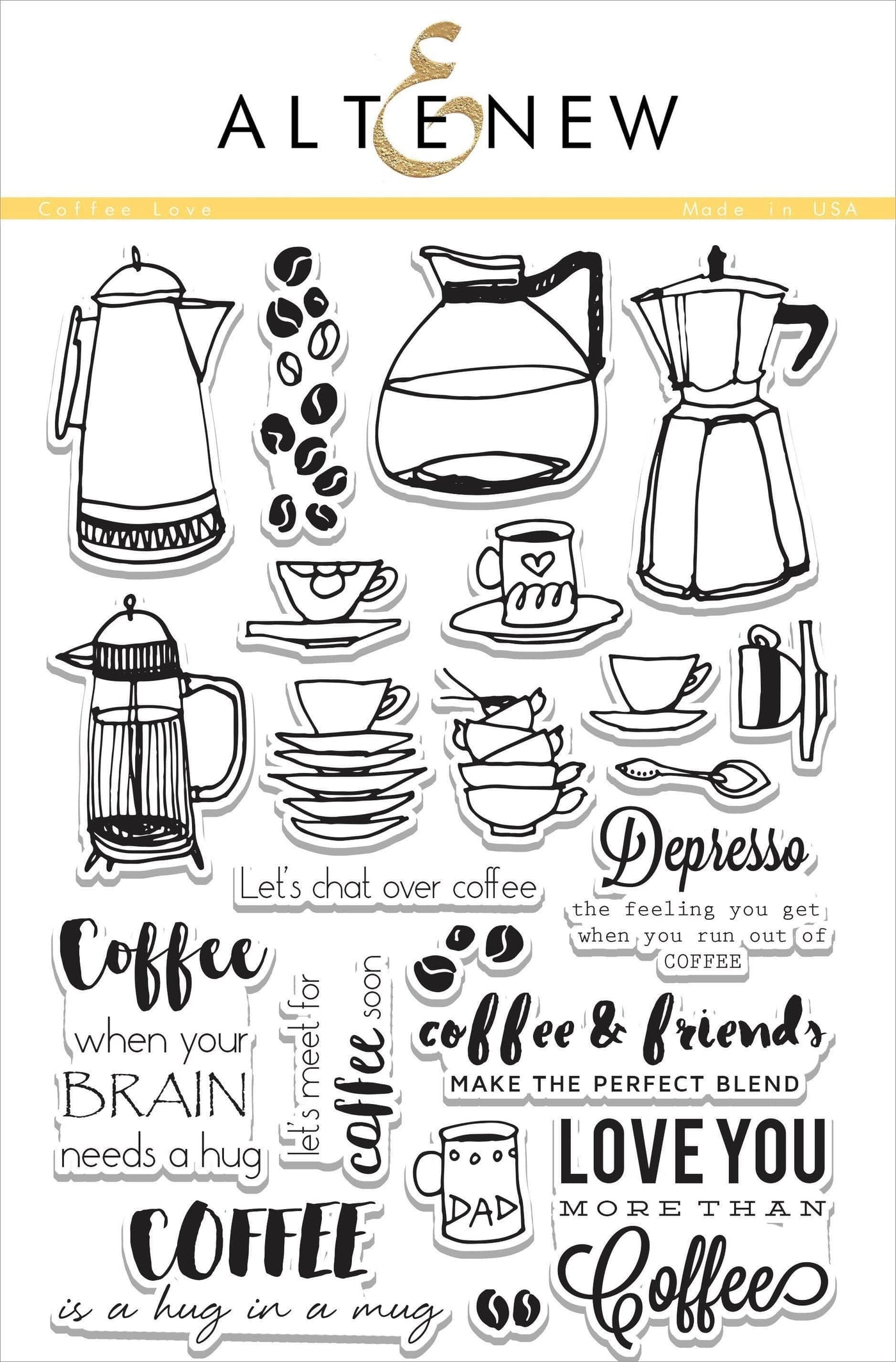 Stamp & Die Bundle Coffee Love