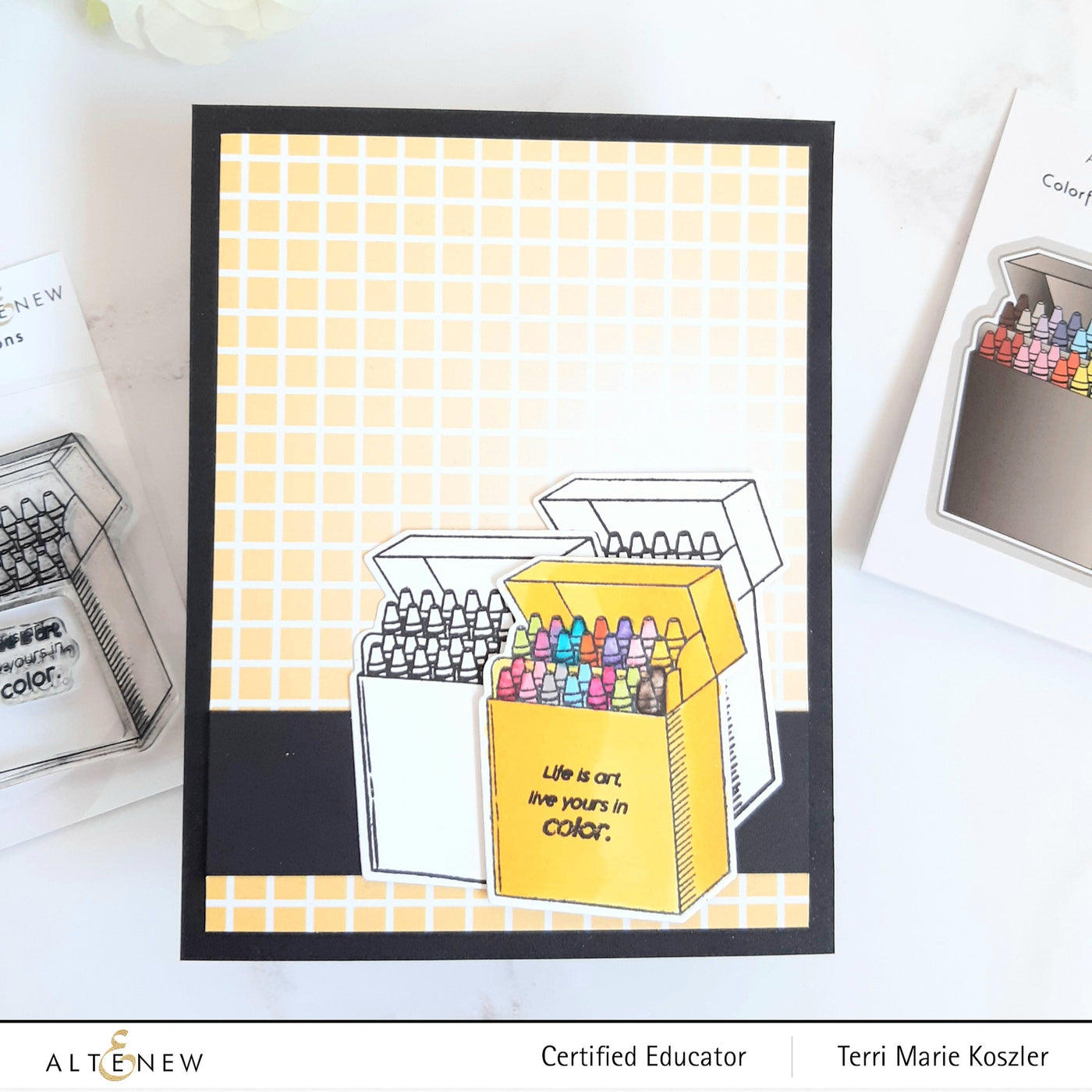 Stamp & Die Bundle Colorful Crayons