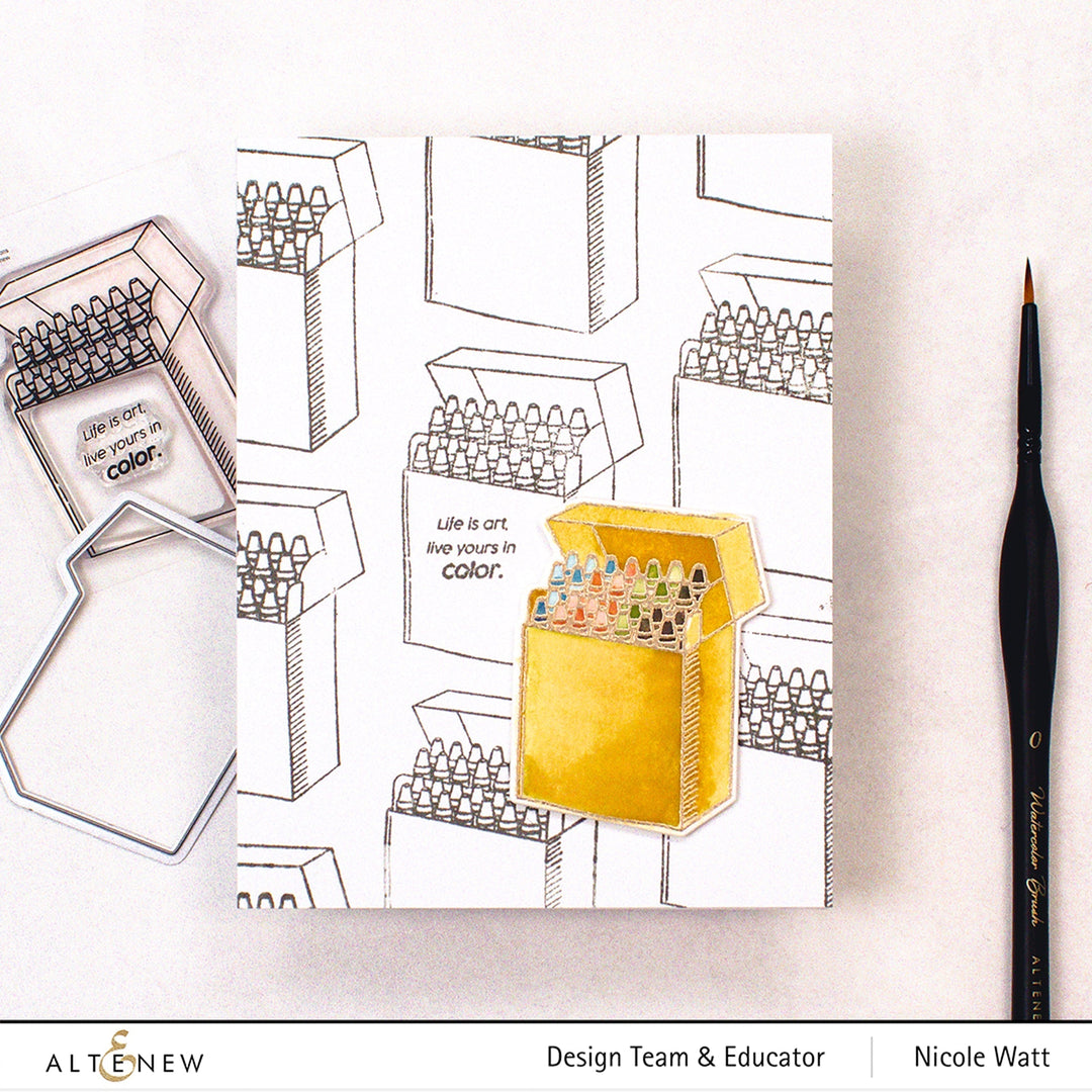 Stamp & Die Bundle Colorful Crayons