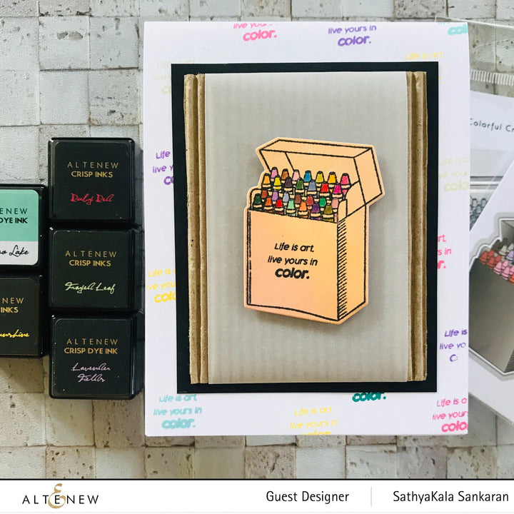 Stamp & Die Bundle Colorful Crayons