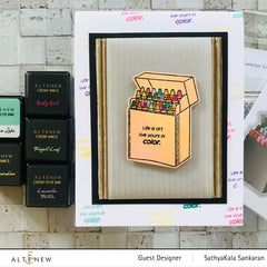 Stamp & Die Bundle Colorful Crayons