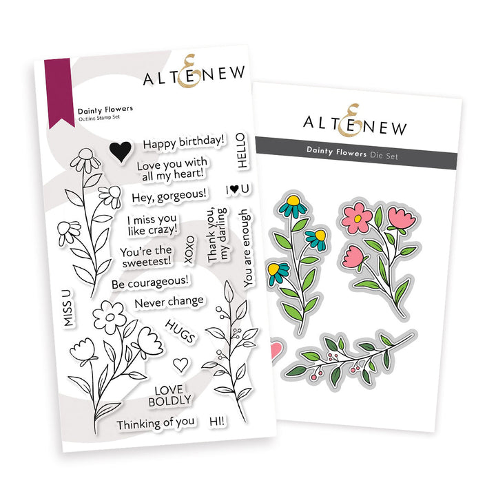 Stamp & Die Bundle Dainty Flowers