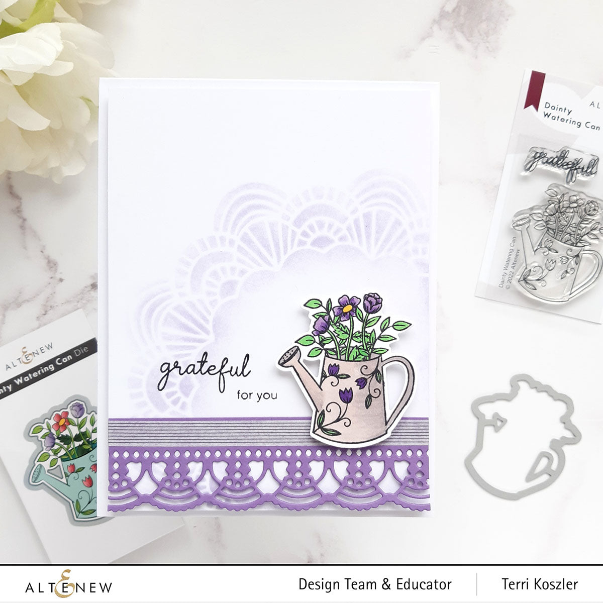 Stamp & Die Bundle Dainty Watering Can