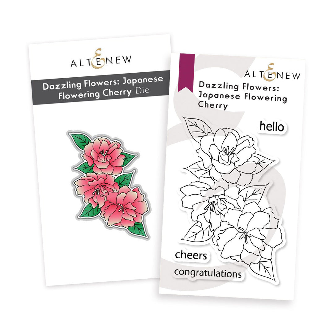 Stamp & Die Bundle Dazzling Flowers - Japanese Flowering Cherry