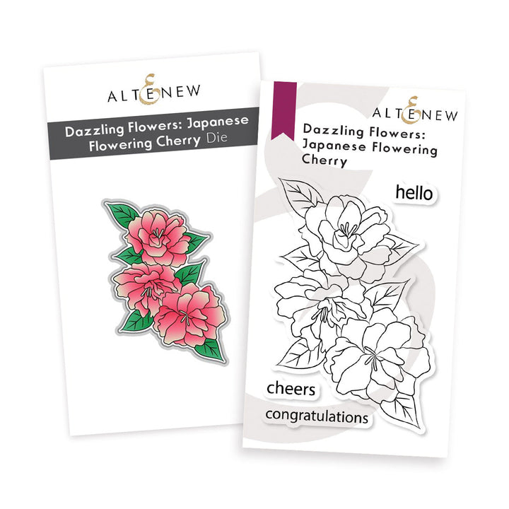 Stamp & Die Bundle Dazzling Flowers - Japanese Flowering Cherry