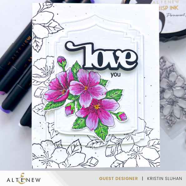 Stamp & Die Bundle Dazzling Flowers - Japanese Flowering Cherry