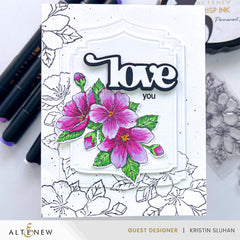 Stamp & Die Bundle Dazzling Flowers - Japanese Flowering Cherry