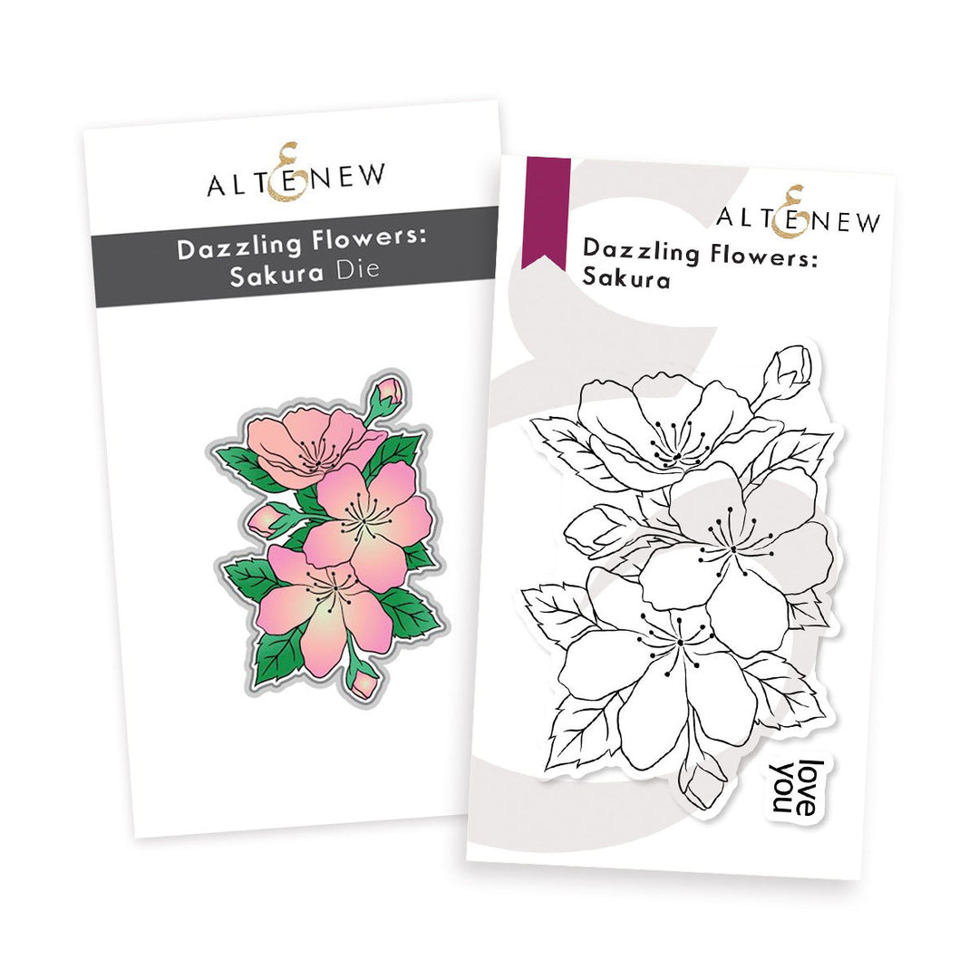 Stamp & Die Bundle Dazzling Flowers - Sakura