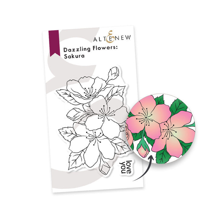 Stamp & Die Bundle Dazzling Flowers - Sakura