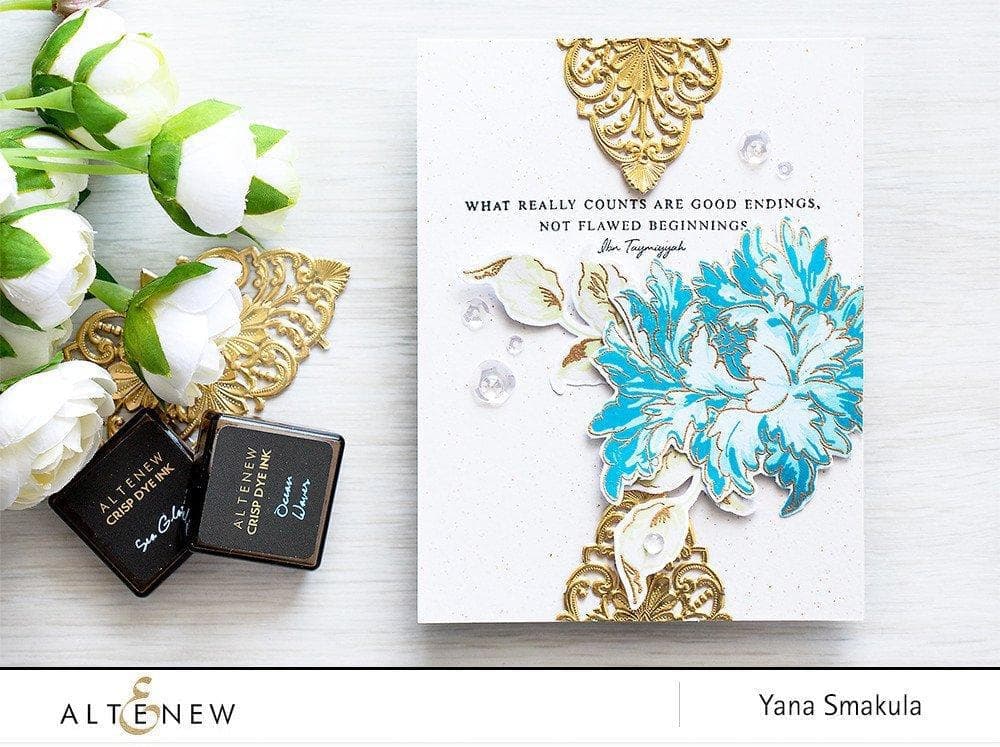 Stamp & Die Bundle Elegant Floral Stamp & Die & Ink Bundle