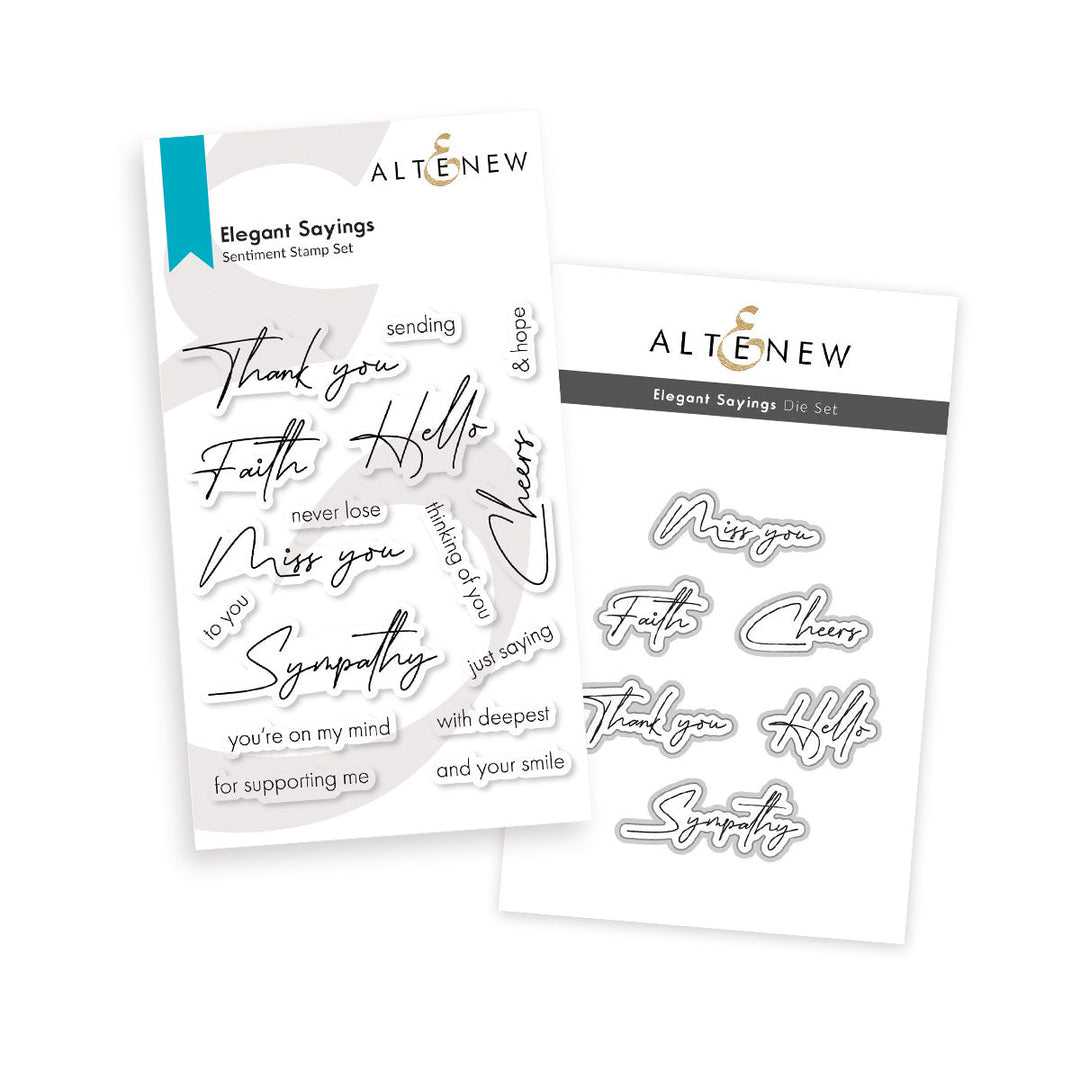 Stamp & Die Bundle Elegant Sayings