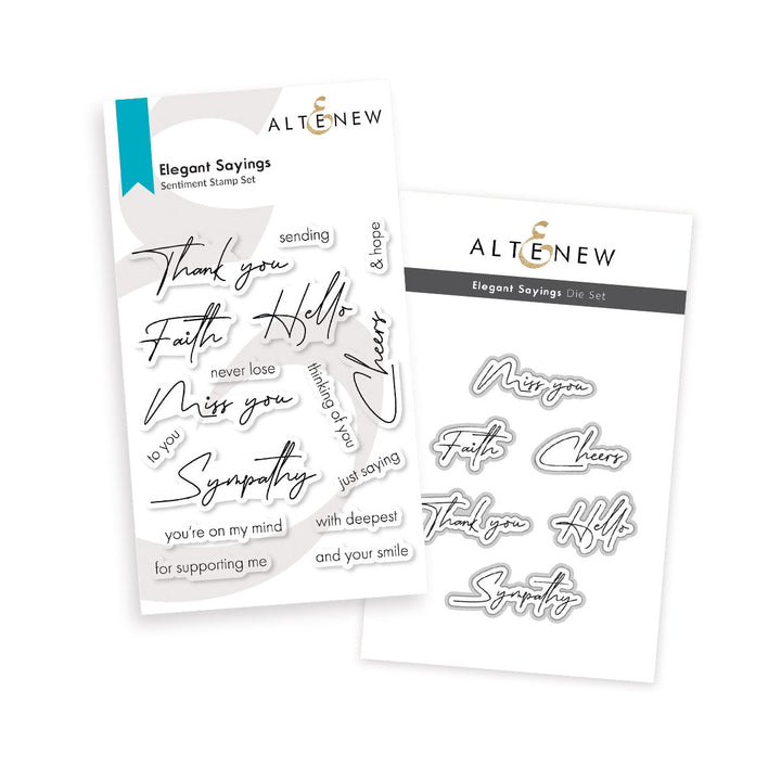 Stamp & Die Bundle Elegant Sayings