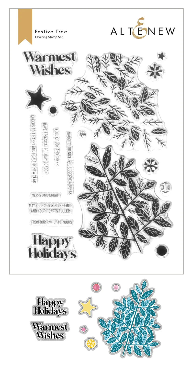 Stamp & Die Bundle Festive Tree
